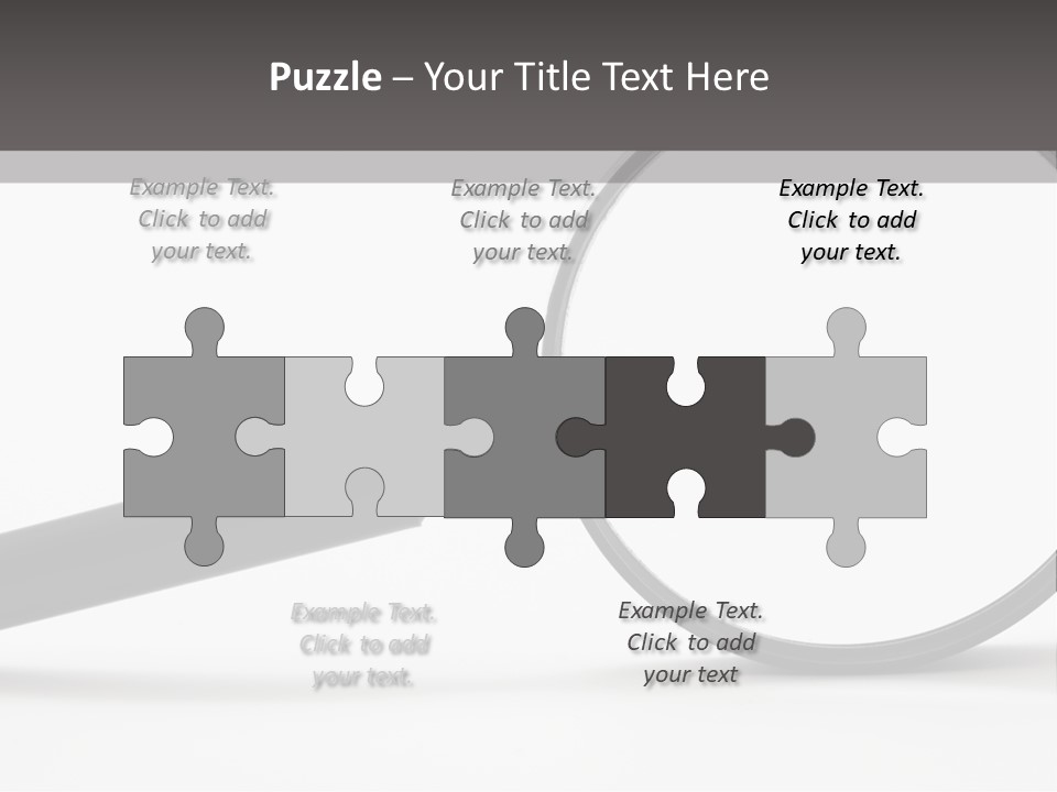 Magnify Detective Symbol PowerPoint Template