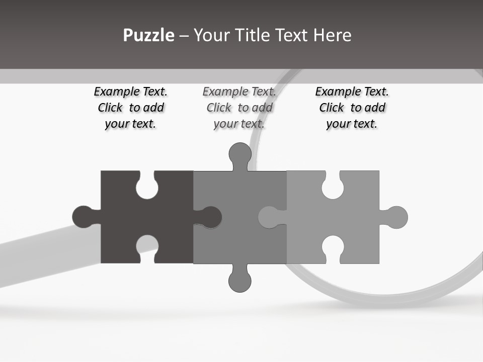 Magnify Detective Symbol PowerPoint Template