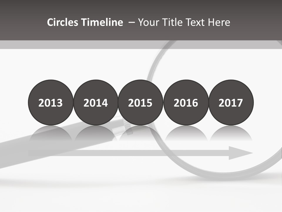 Magnify Detective Symbol PowerPoint Template