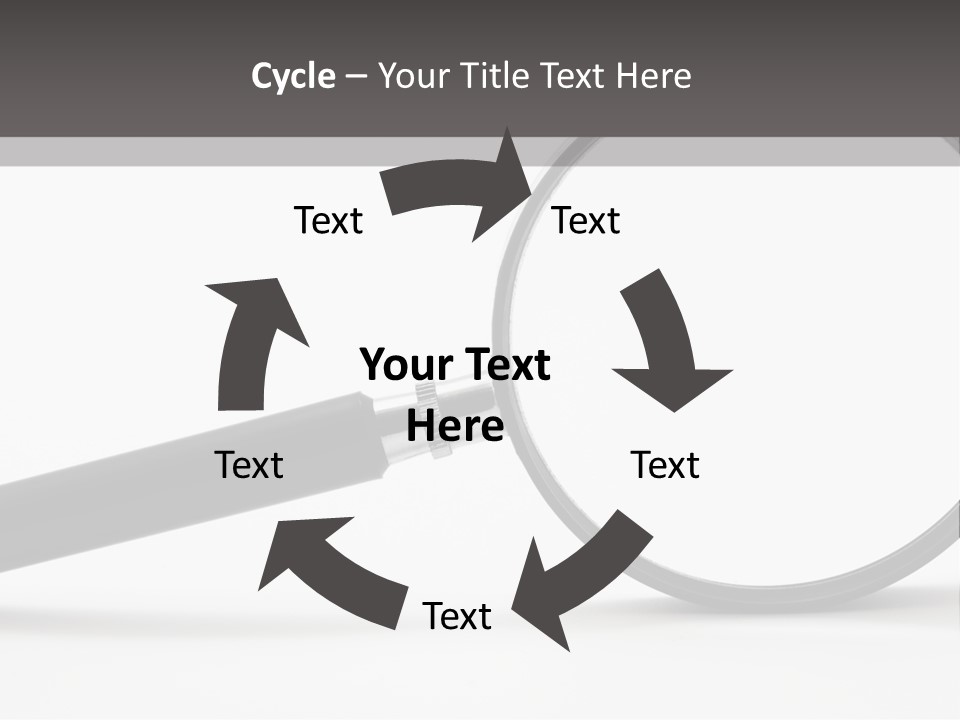 Magnify Detective Symbol PowerPoint Template