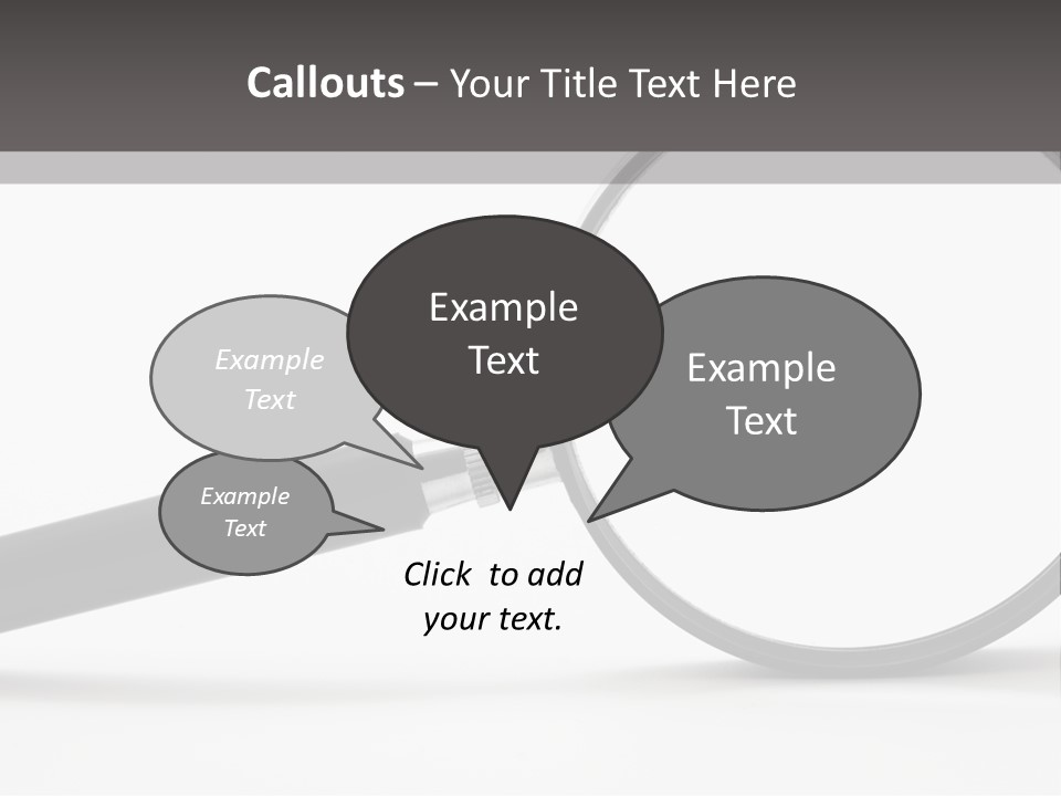 Magnify Detective Symbol PowerPoint Template