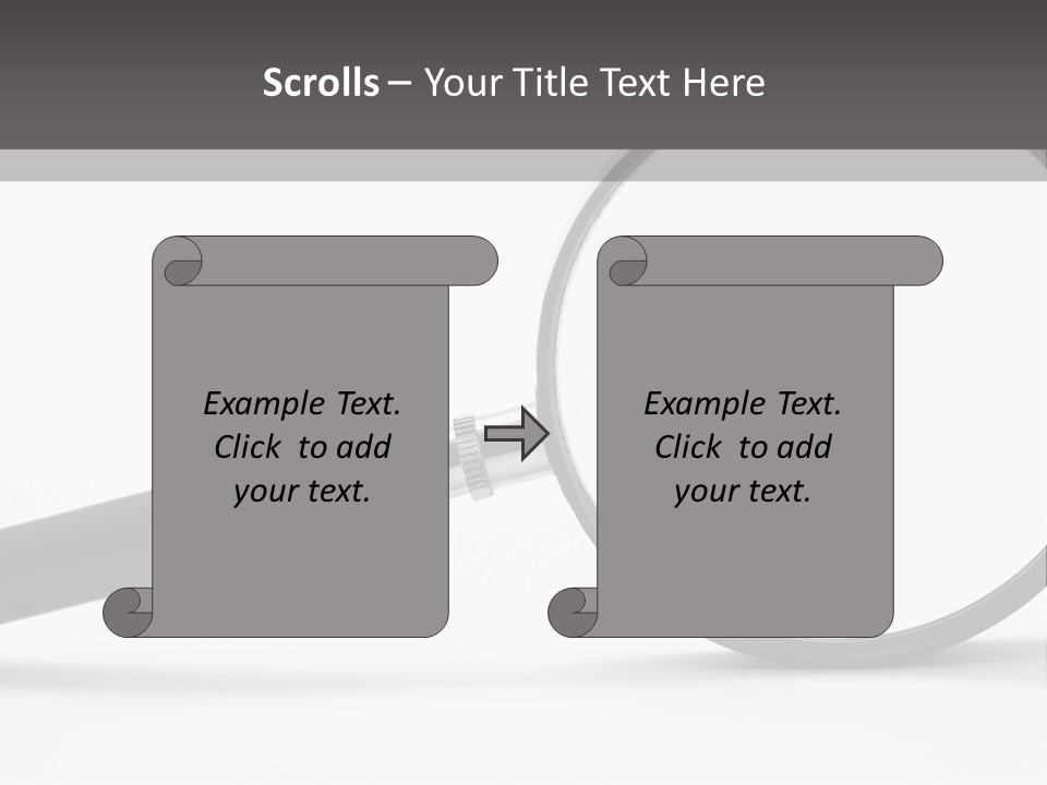 Magnify Detective Symbol PowerPoint Template