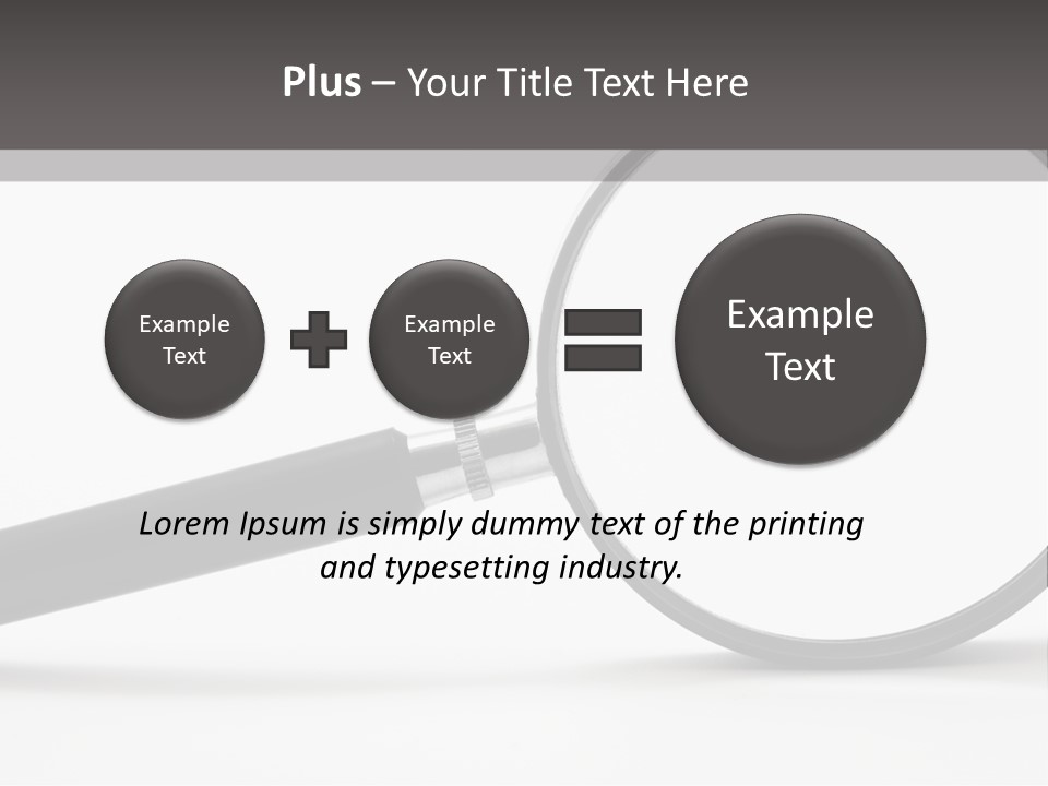 Magnify Detective Symbol PowerPoint Template