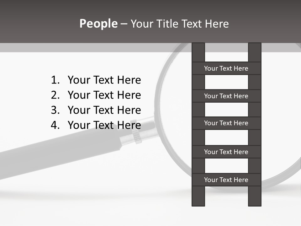Magnify Detective Symbol PowerPoint Template