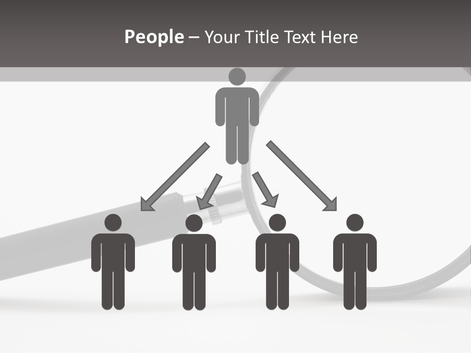 Magnify Detective Symbol PowerPoint Template