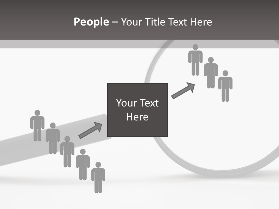 Magnify Detective Symbol PowerPoint Template