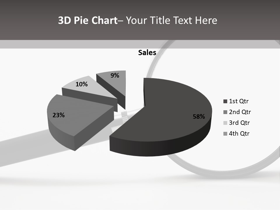 Magnify Detective Symbol PowerPoint Template