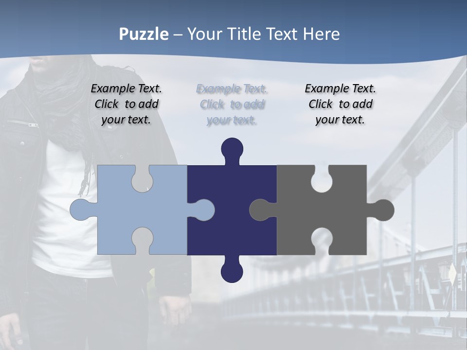 Downtown Attractive Jacket PowerPoint Template