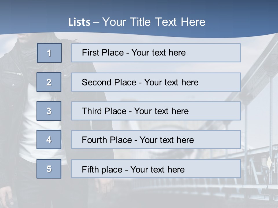 Downtown Attractive Jacket PowerPoint Template