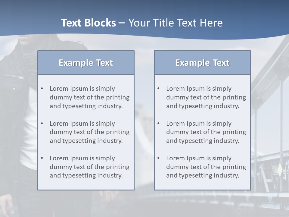 Downtown Attractive Jacket PowerPoint Template