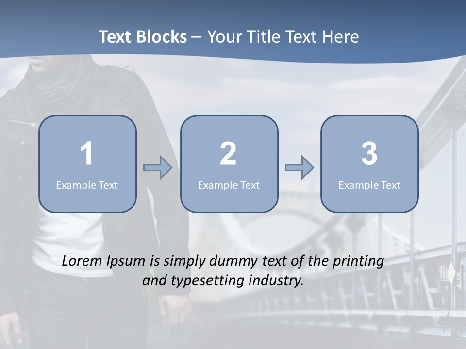 Downtown Attractive Jacket PowerPoint Template