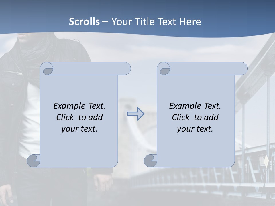 Downtown Attractive Jacket PowerPoint Template