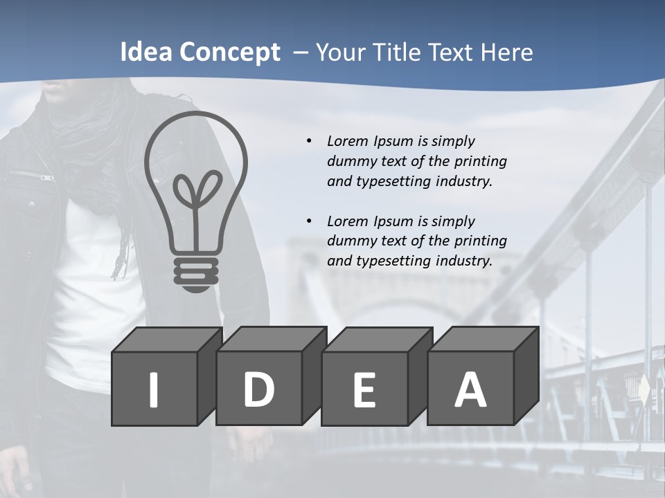 Downtown Attractive Jacket PowerPoint Template