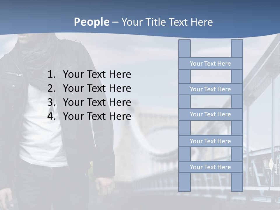 Downtown Attractive Jacket PowerPoint Template