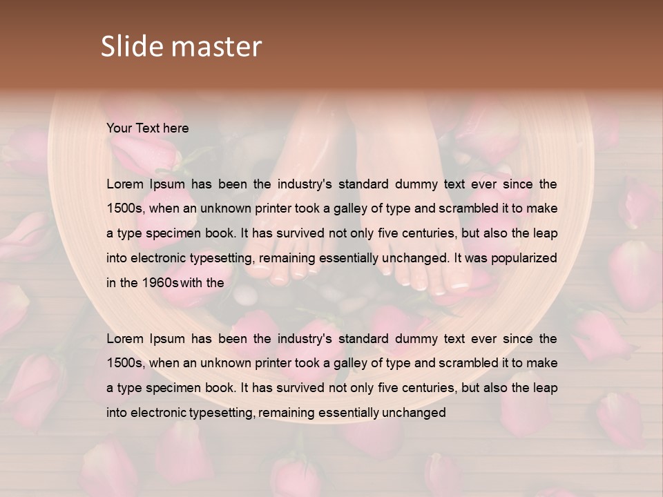 Botany Relaxation Petal PowerPoint Template