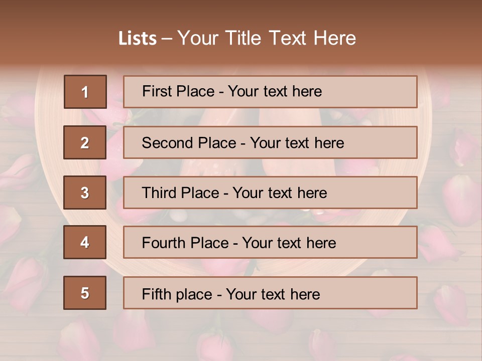 Botany Relaxation Petal PowerPoint Template