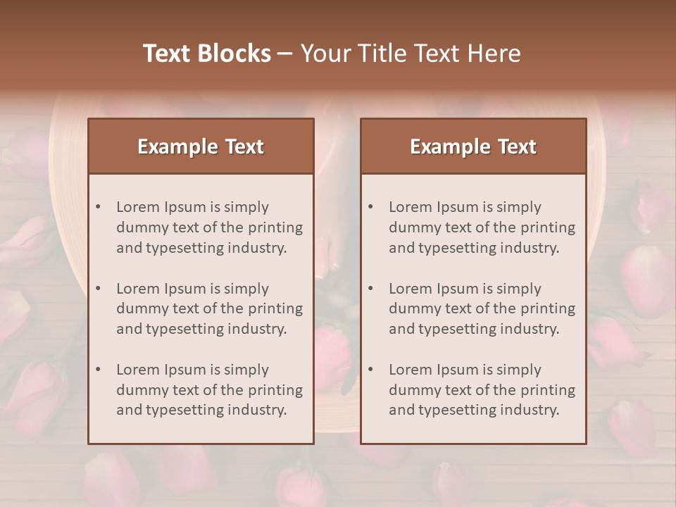 Botany Relaxation Petal PowerPoint Template