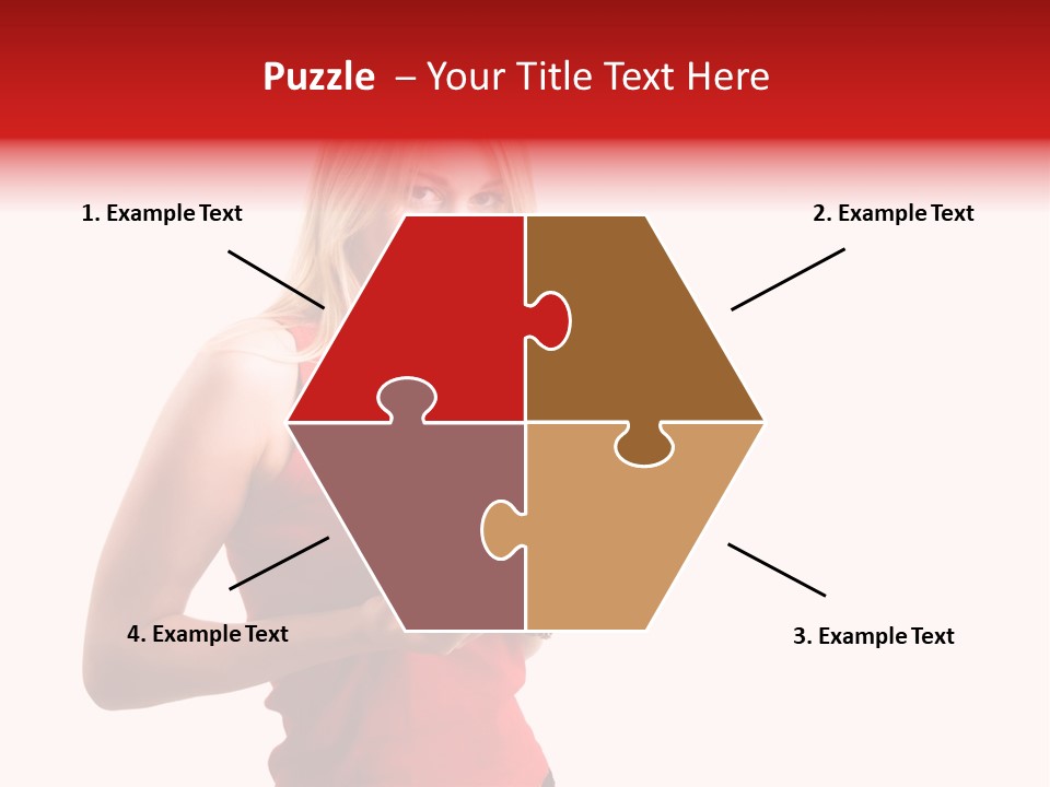 Honey Enlarge Woman PowerPoint Template