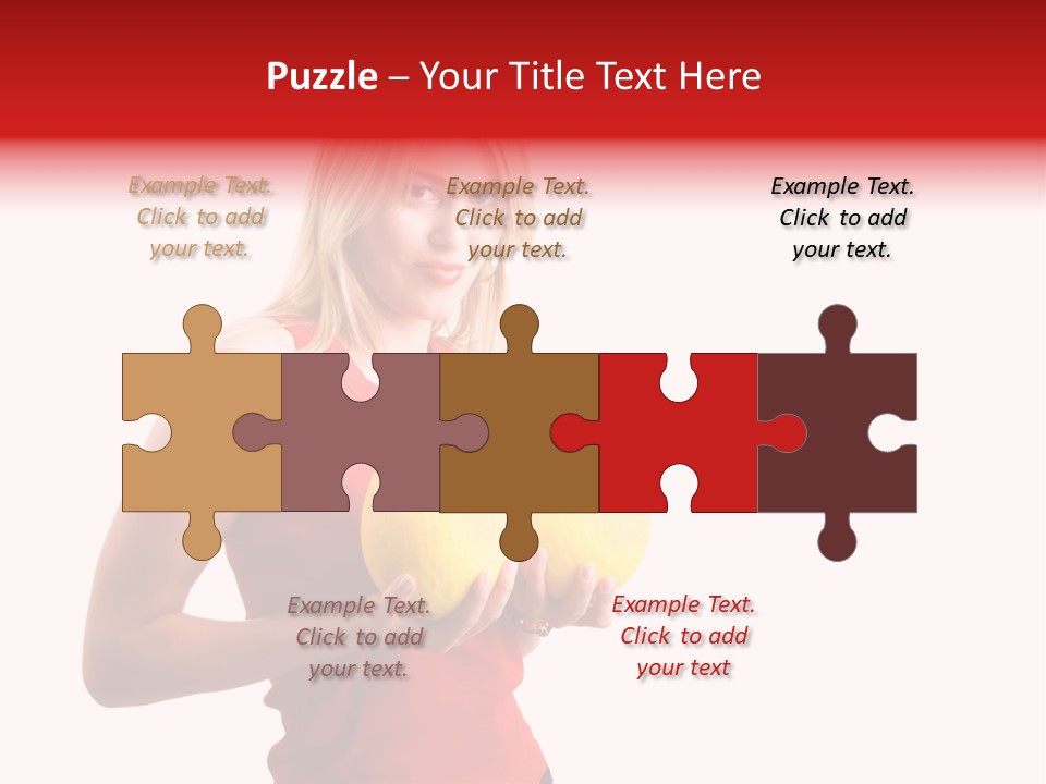 Honey Enlarge Woman PowerPoint Template