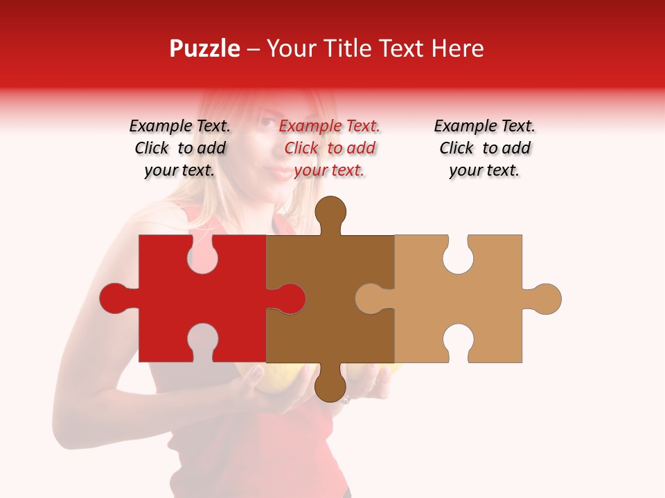 Honey Enlarge Woman PowerPoint Template