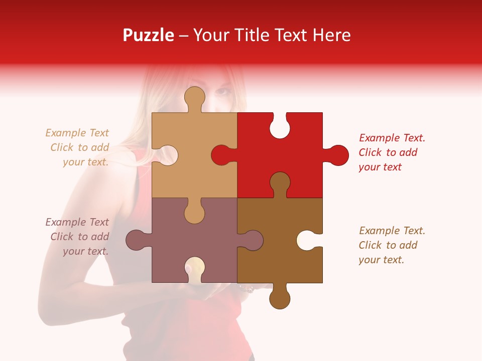 Honey Enlarge Woman PowerPoint Template