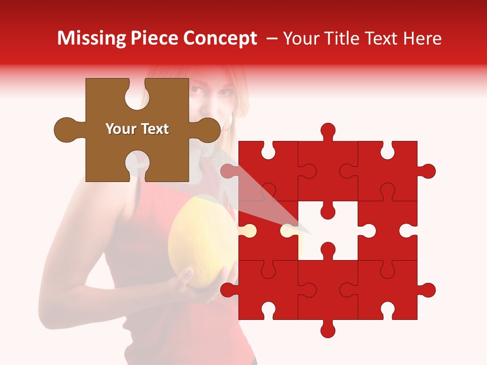 Honey Enlarge Woman PowerPoint Template