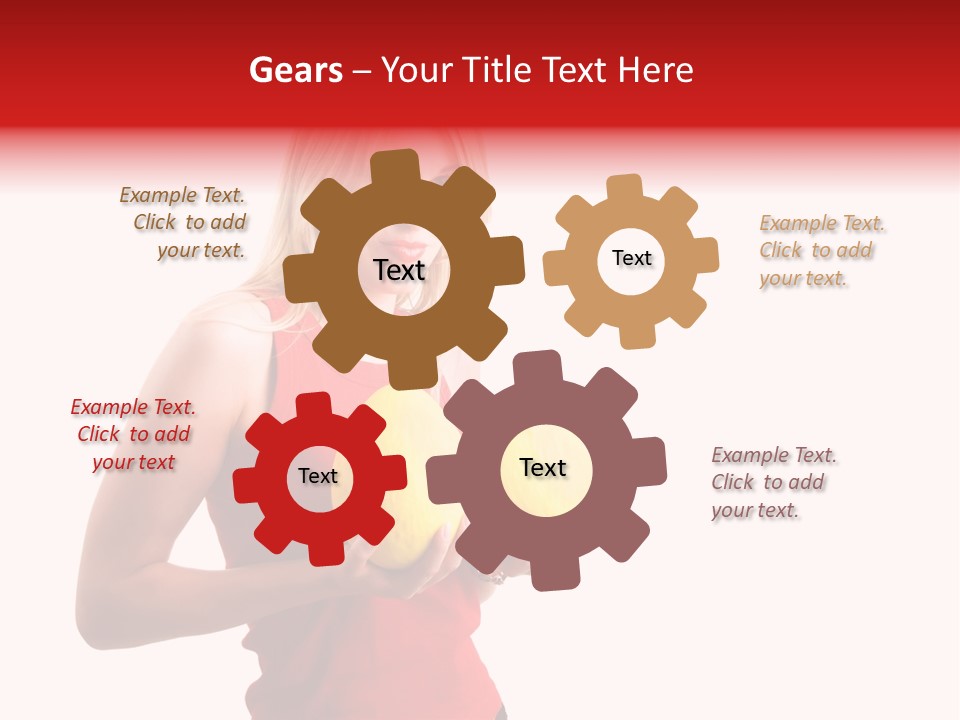 Honey Enlarge Woman PowerPoint Template