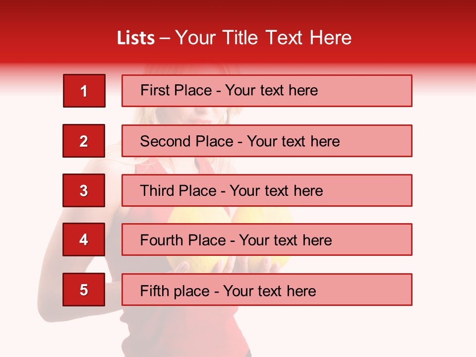 Honey Enlarge Woman PowerPoint Template