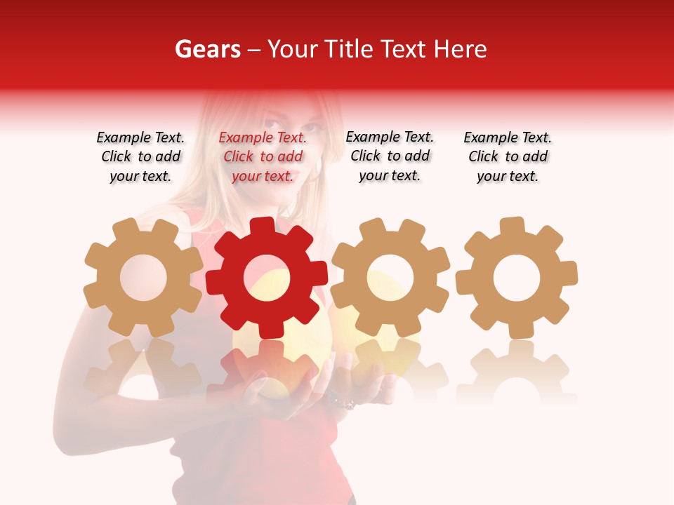 Honey Enlarge Woman PowerPoint Template