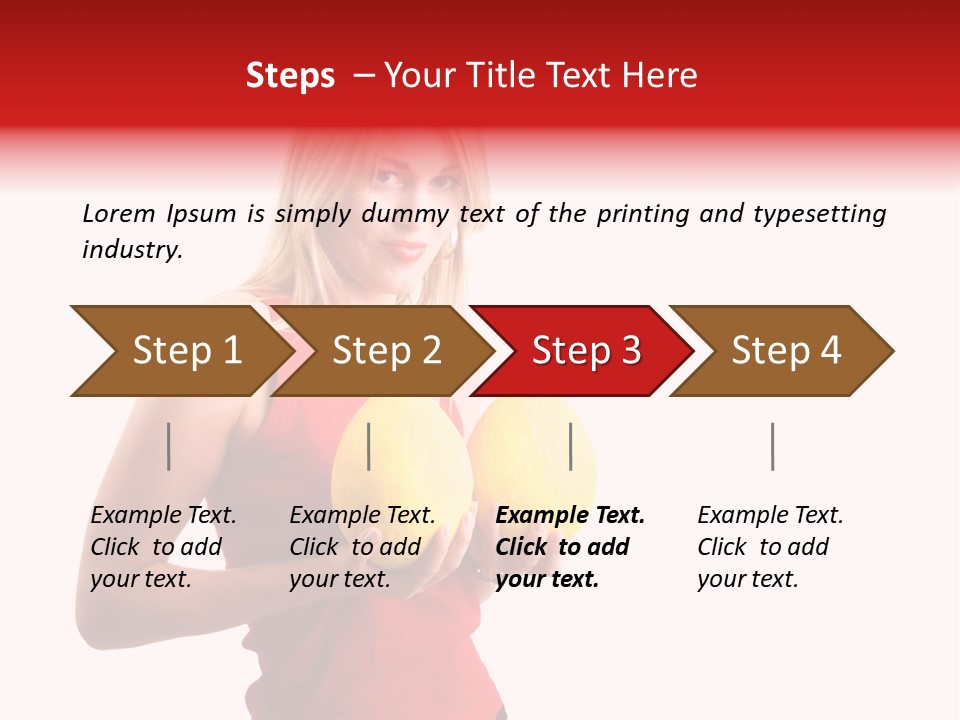 Honey Enlarge Woman PowerPoint Template
