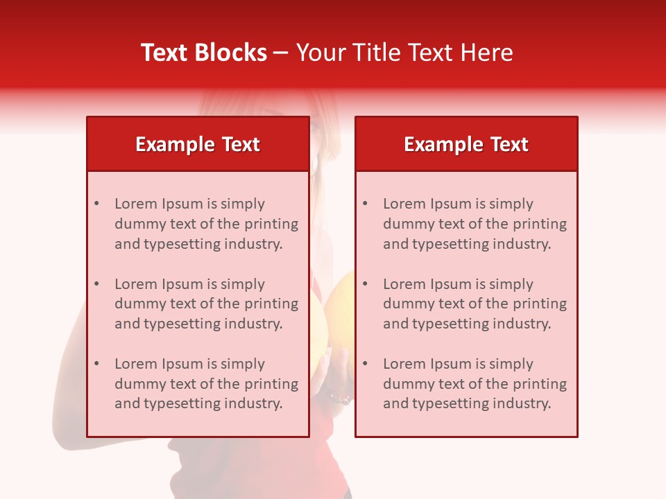 Honey Enlarge Woman PowerPoint Template