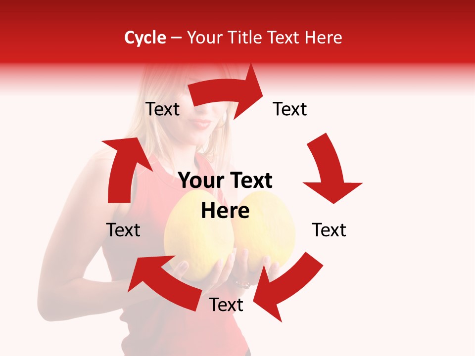 Honey Enlarge Woman PowerPoint Template