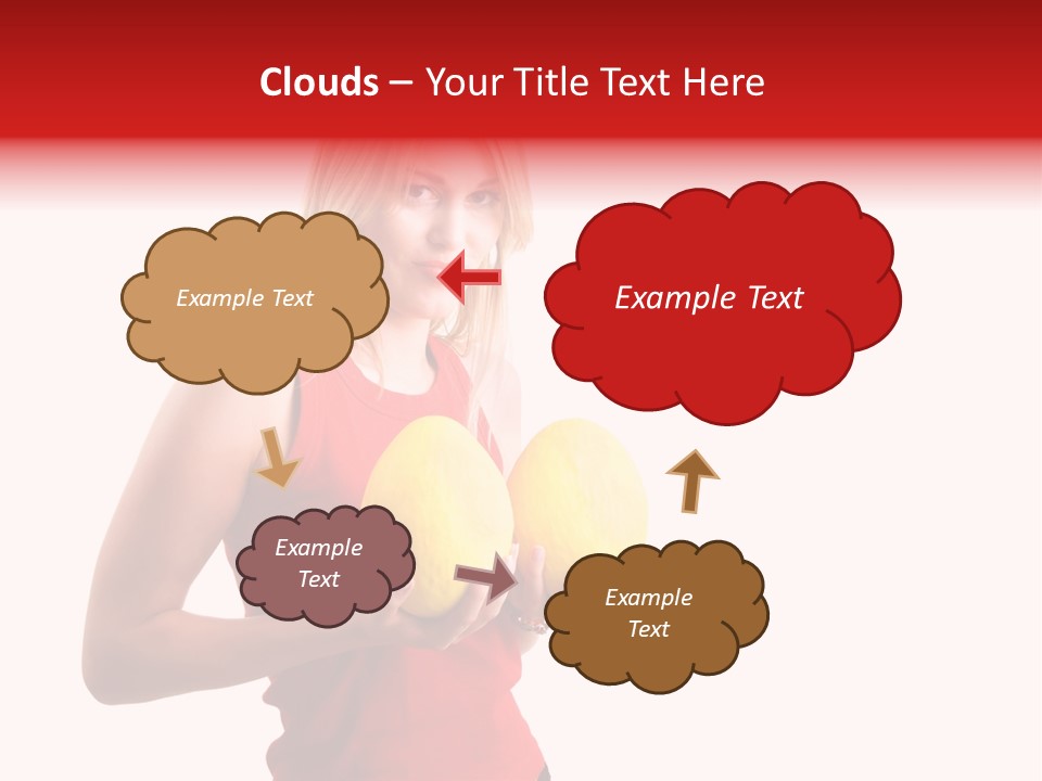 Honey Enlarge Woman PowerPoint Template