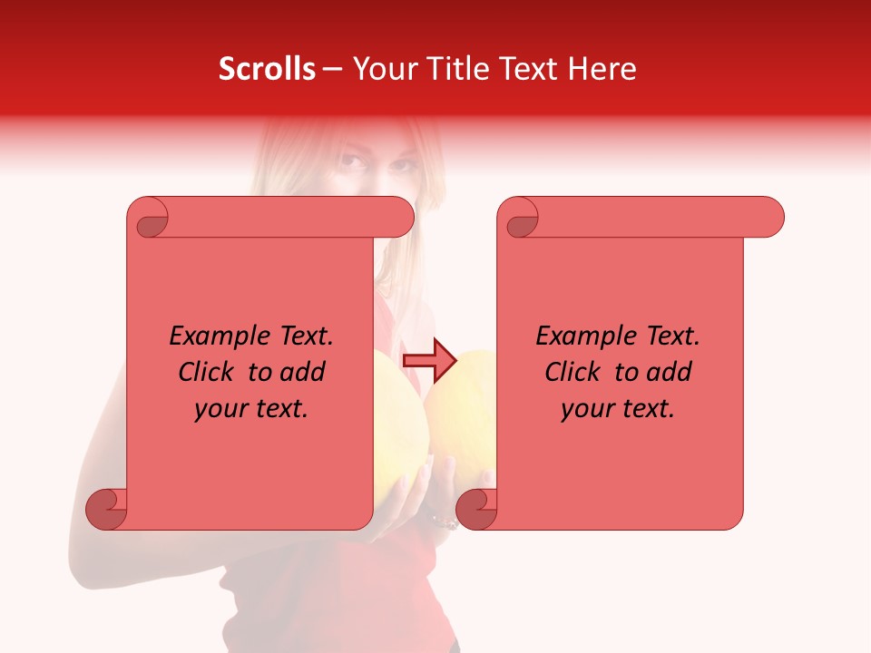 Honey Enlarge Woman PowerPoint Template