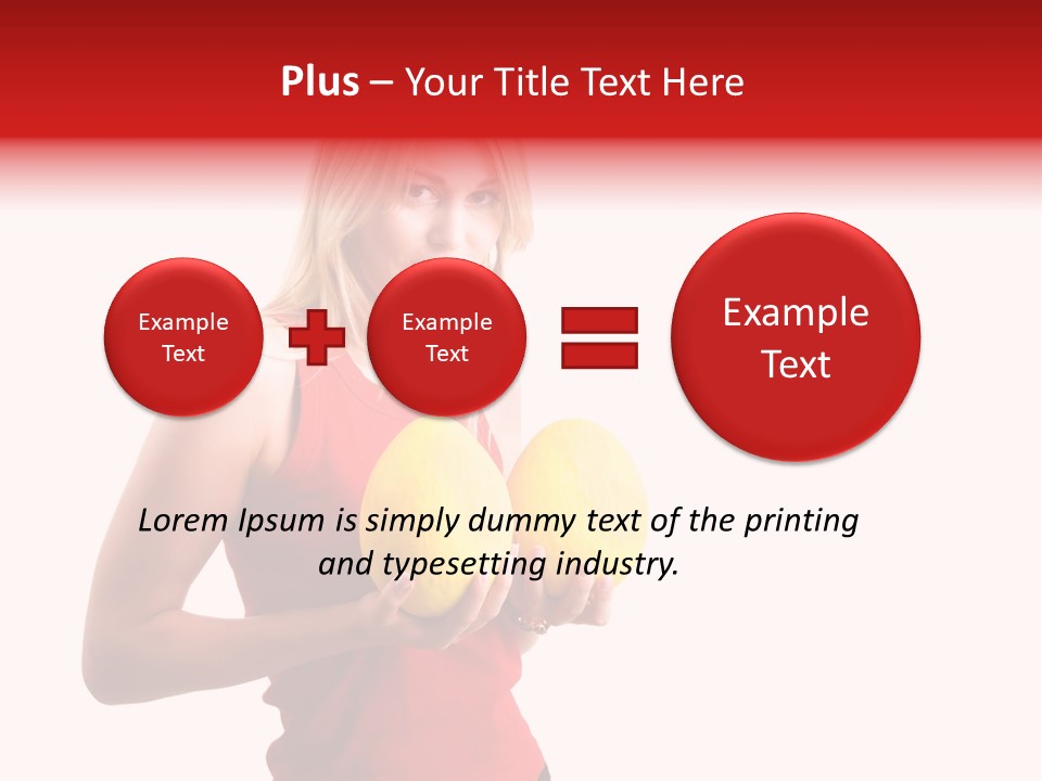 Honey Enlarge Woman PowerPoint Template