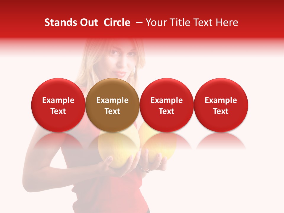 Honey Enlarge Woman PowerPoint Template