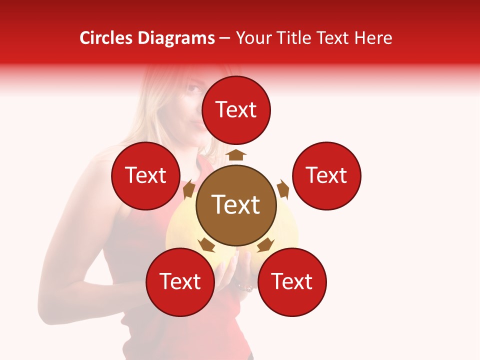 Honey Enlarge Woman PowerPoint Template