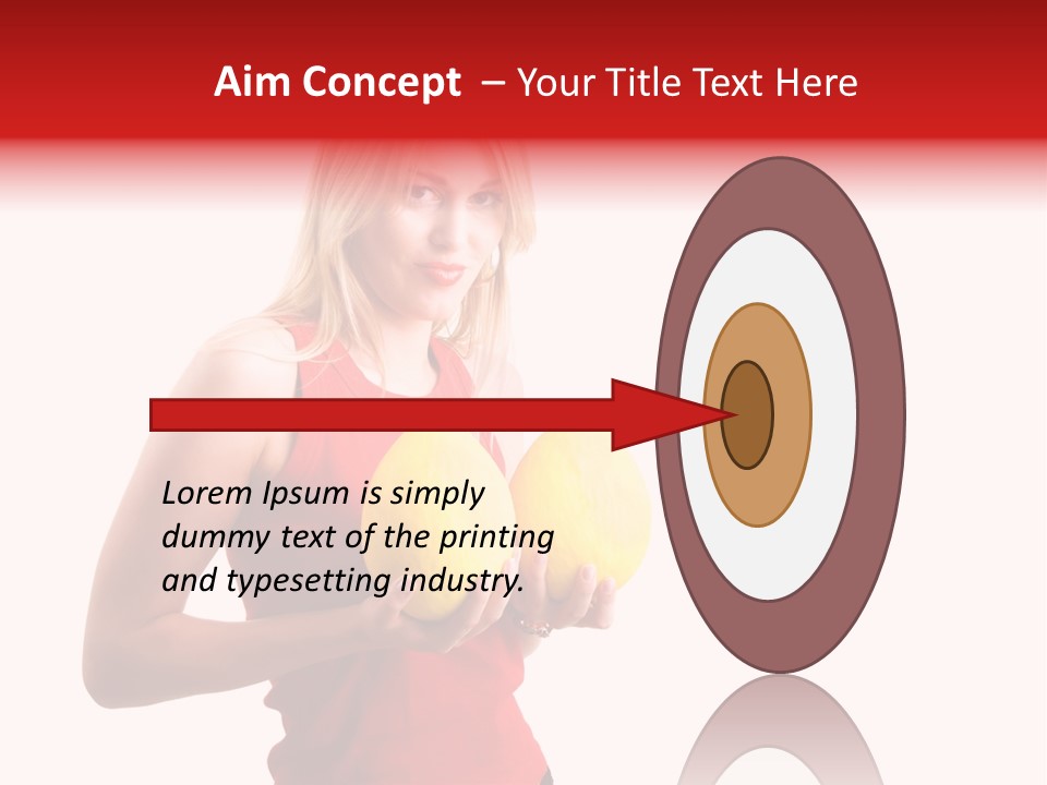 Honey Enlarge Woman PowerPoint Template