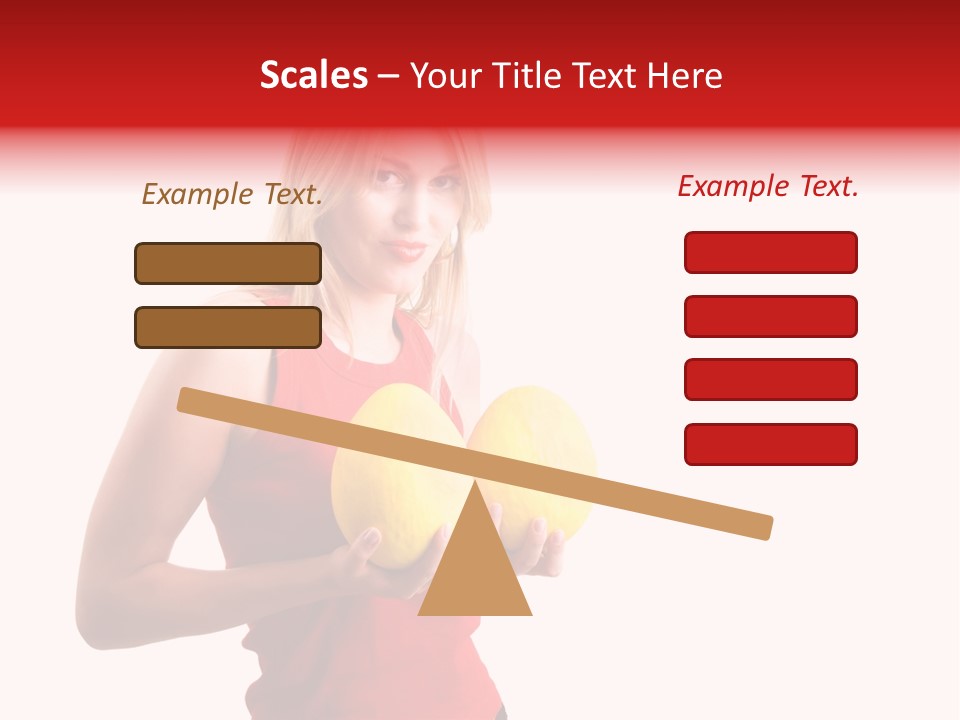 Honey Enlarge Woman PowerPoint Template