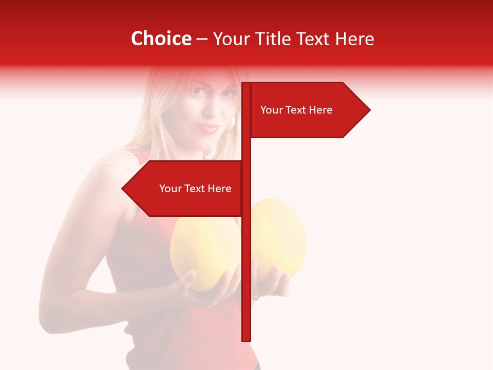 Honey Enlarge Woman PowerPoint Template