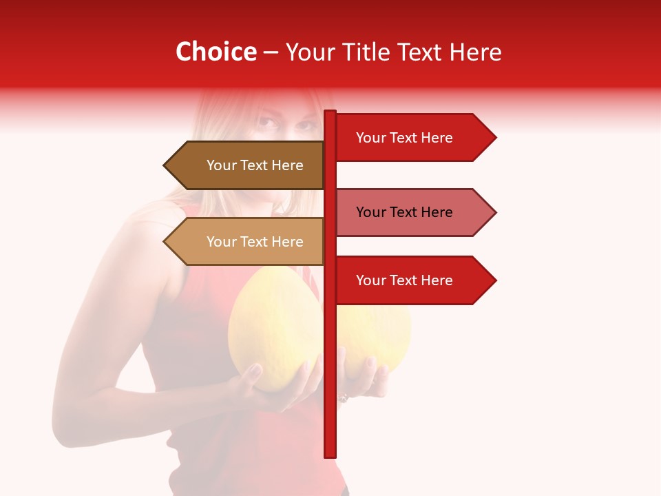 Honey Enlarge Woman PowerPoint Template