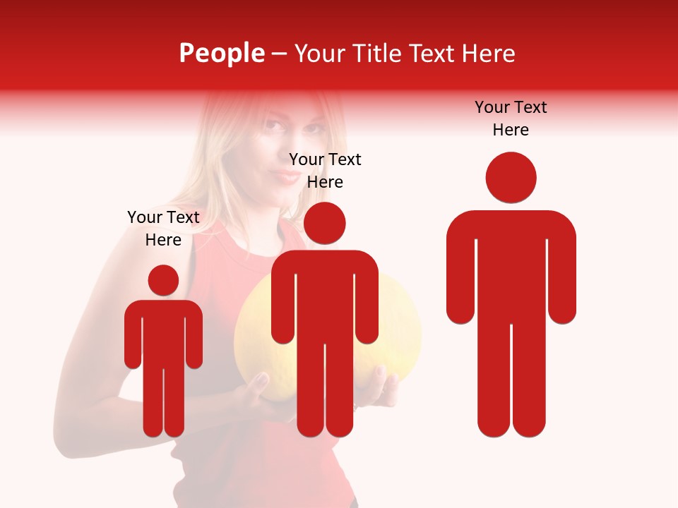 Honey Enlarge Woman PowerPoint Template