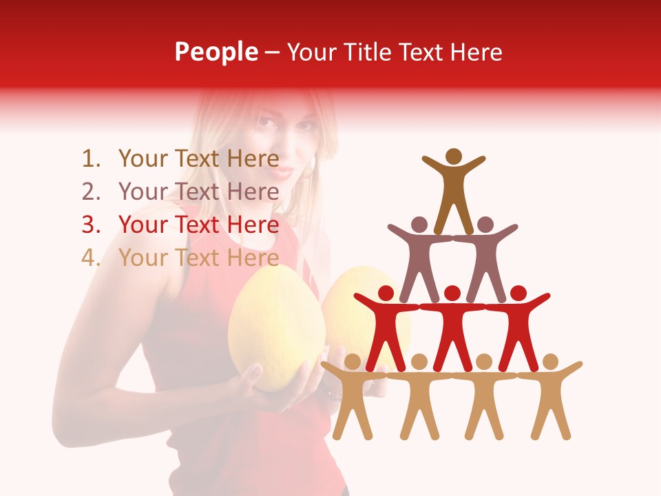 Honey Enlarge Woman PowerPoint Template