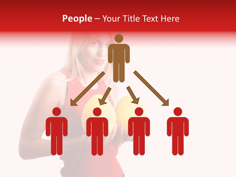 Honey Enlarge Woman PowerPoint Template