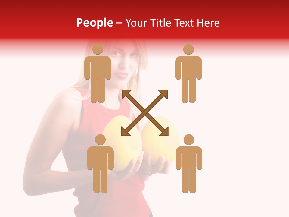 Honey Enlarge Woman PowerPoint Template