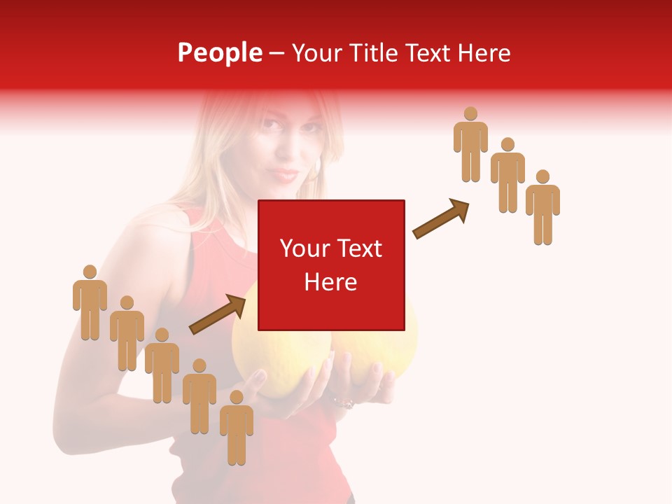 Honey Enlarge Woman PowerPoint Template