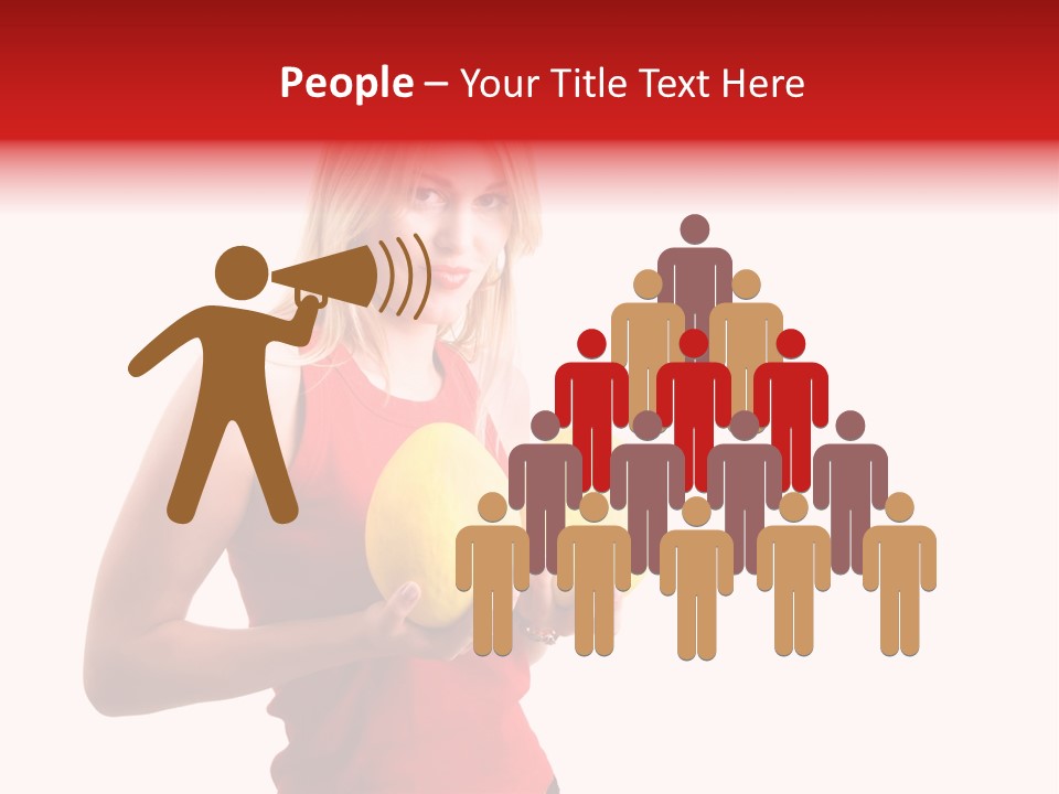 Honey Enlarge Woman PowerPoint Template