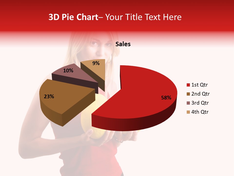 Honey Enlarge Woman PowerPoint Template