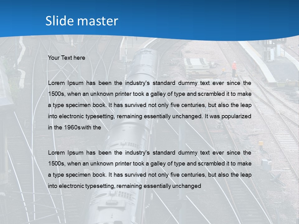 Railroad Transport Rail PowerPoint Template