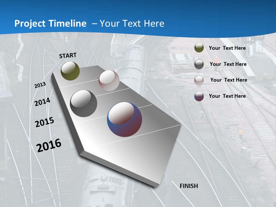Railroad Transport Rail PowerPoint Template